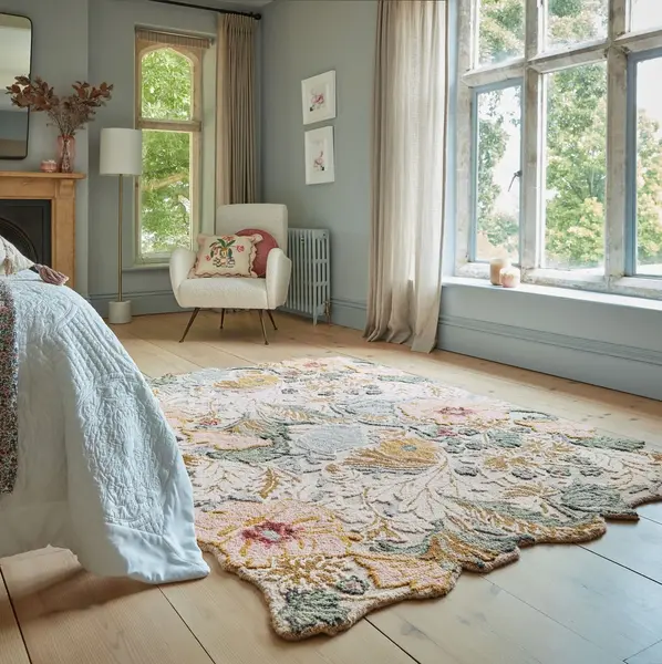 Covor Daphne Shaped Floral Roz 200x290 cm, Flair Rugs