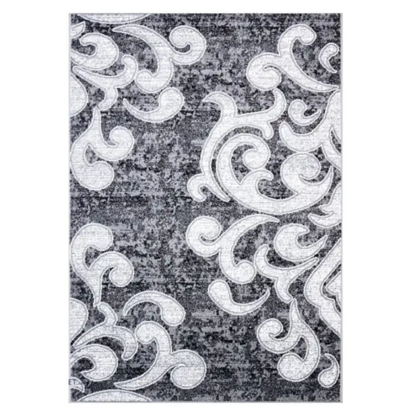 Covor Dreptunghiular, 120 cm x 170 cm, Gri, Model Cappuccino Ramuri
