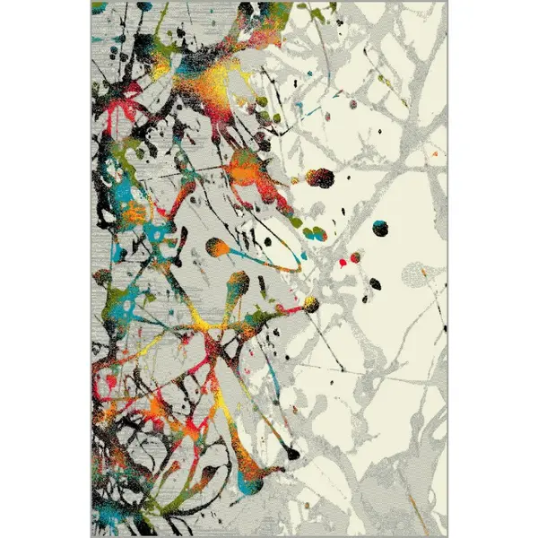 Covor Dreptunghiular, 120 x 170 cm, Gri, Kolibri Abstract 11187