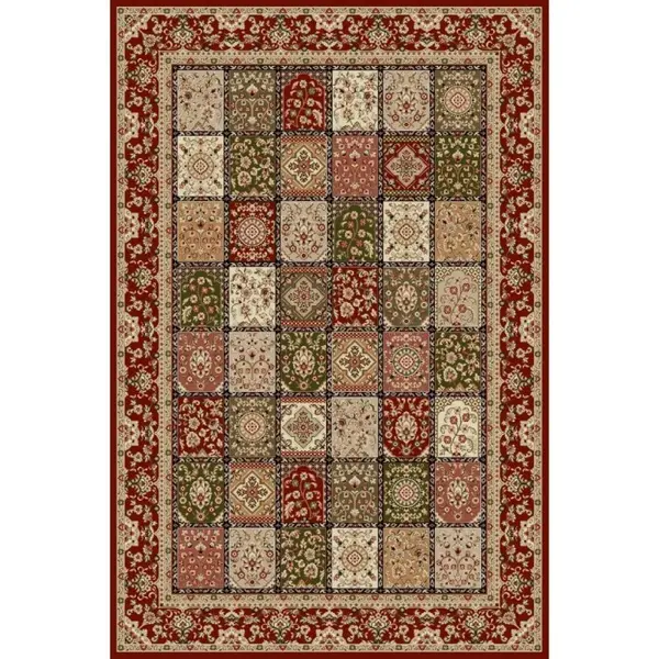 Covor Dreptunghiular, 160 x 230 cm, Rosu, Lotos Model Timbre 1518