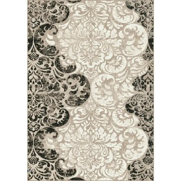 Covor Dreptunghiular, 200 x 300 cm, Crem / Maro, Model Cappuccino 16116