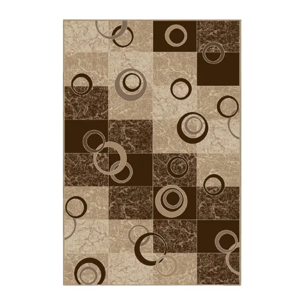 Covor Dreptunghiular, 60 x 110 cm, Bej / Maro, Daffi 13058/120