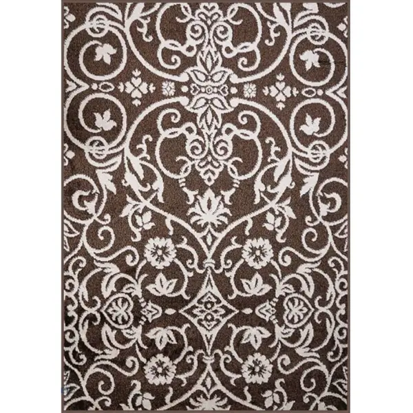 Covor Dreptunghiular, 60 x 110 cm, Crem / Maro, Cappuccino Model Ramuri 16026
