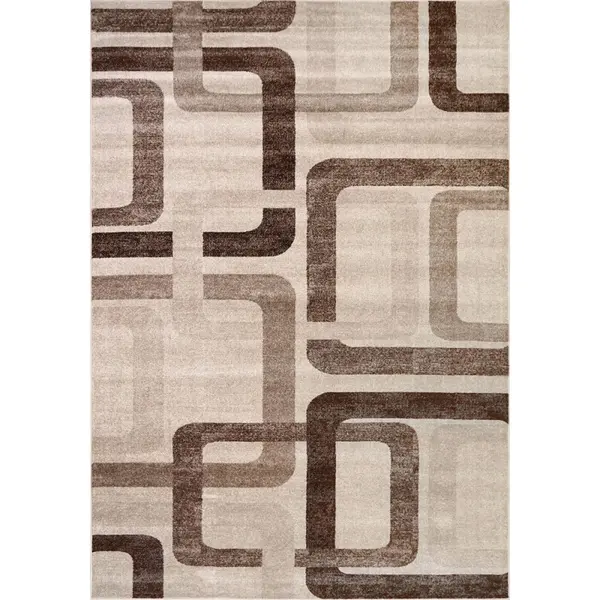 Covor Dreptunghiular, 60 x 110 cm, Maro / Crem, Daffi 13151