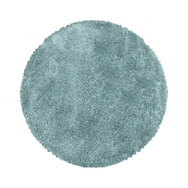 Covor Fluffy Albastru 80x80 cm