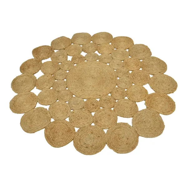 Covor forma rotunda, Lekta, Pako, Natural 150x150x0 cm