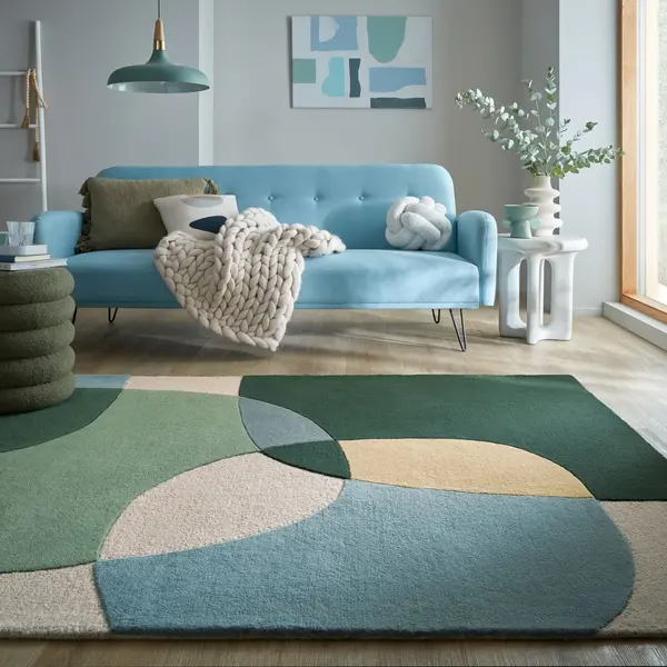 Covor Glow Verde 120x170 cm, Flair Rugs