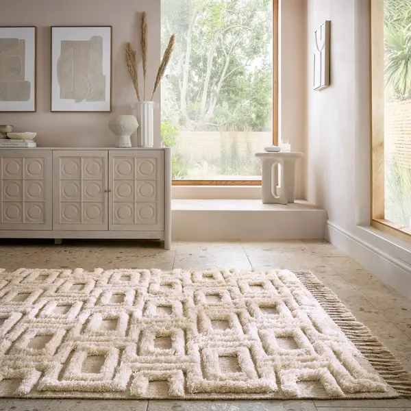 Covor Greek Key Natural 200x290 cm, Flair Rugs