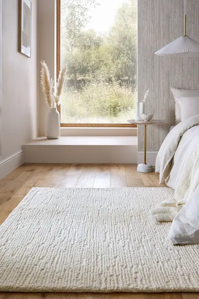 Covor Harris Boucle Wool Ivoar 120x170 cm, Flair Rugs