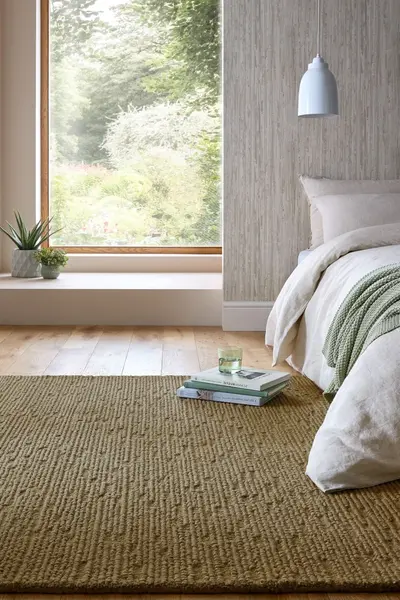 Covor Harris Boucle Wool Verde salvie 160x230 cm, Flair Rugs