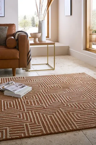Covor Kylo Circular Knit Teracota 120x170 cm, Flair Rugs