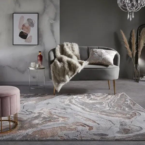 Covor Marbled Roz 120x170 cm, Flair Rugs