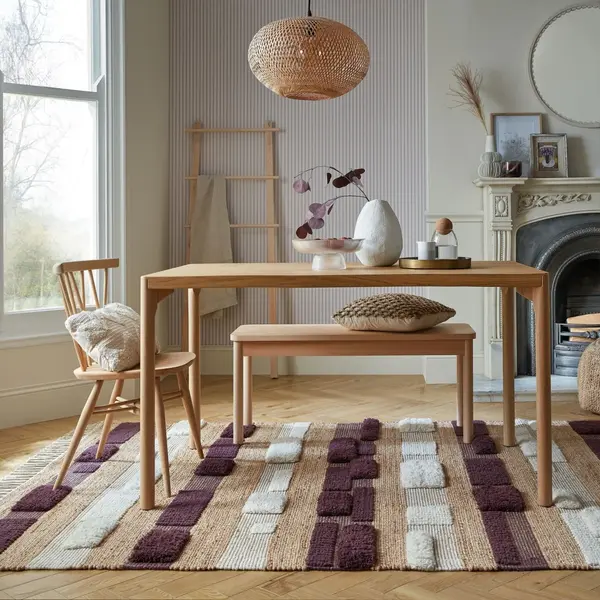 Covor Medina Blocks Mov 160x230 cm, Flair Rugs