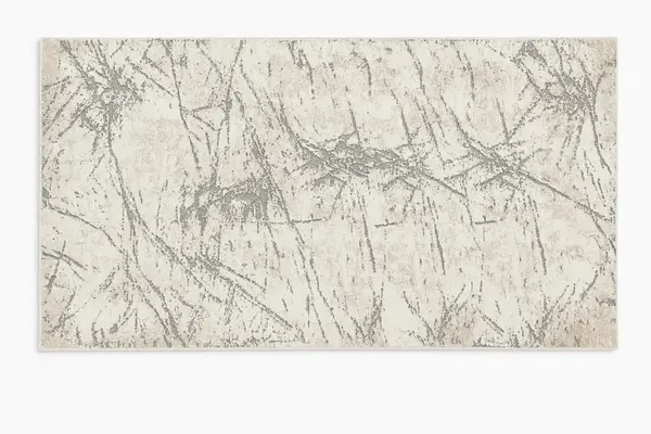 Covor Modern, Elegant, 300x400cm, gros si pufos, SHINNY V1, Gri/Alb