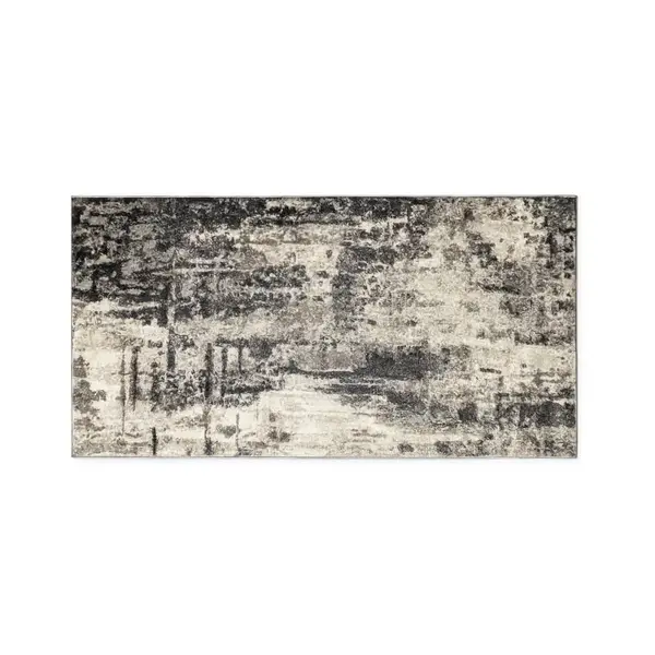 Covor Modern, Elegant, 300x400cm, gros si pufos, SHINNY V3, Negru/Gri/Alb