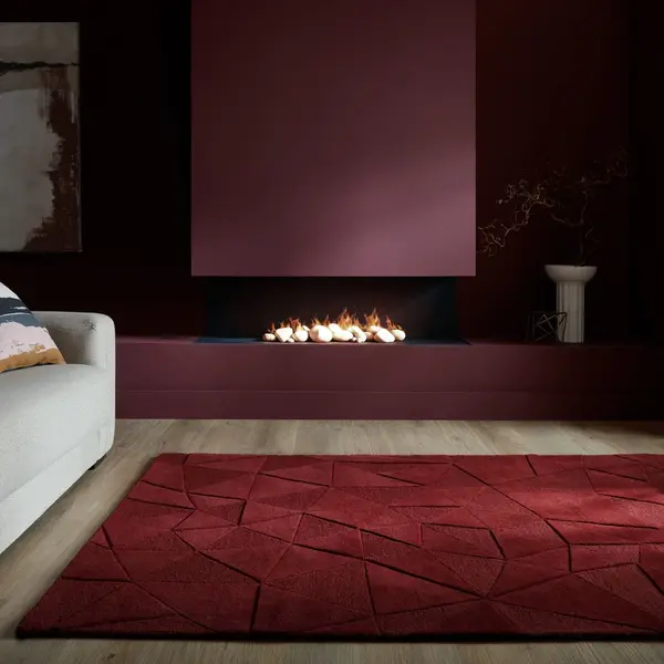 Covor Moderno Shard Rosu 200X290 cm, Flair Rugs
