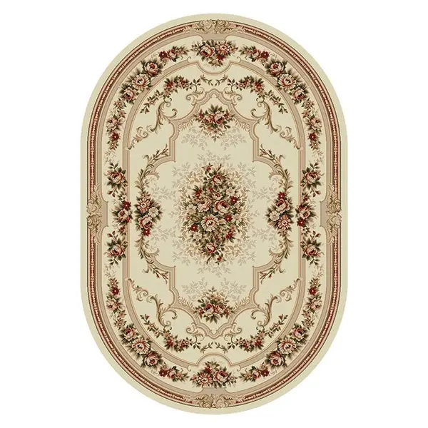 Covor Oval, 120 x 170 cm, Crem, Lotos Clasic 574-100