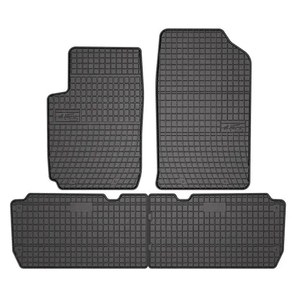 Covor podea FROGUM cauciuc, 4 buc. BASIC, fata spate, set, culoare neagra, potrivit CITROEN XSARA PICASSO 12.99-06.12, Van