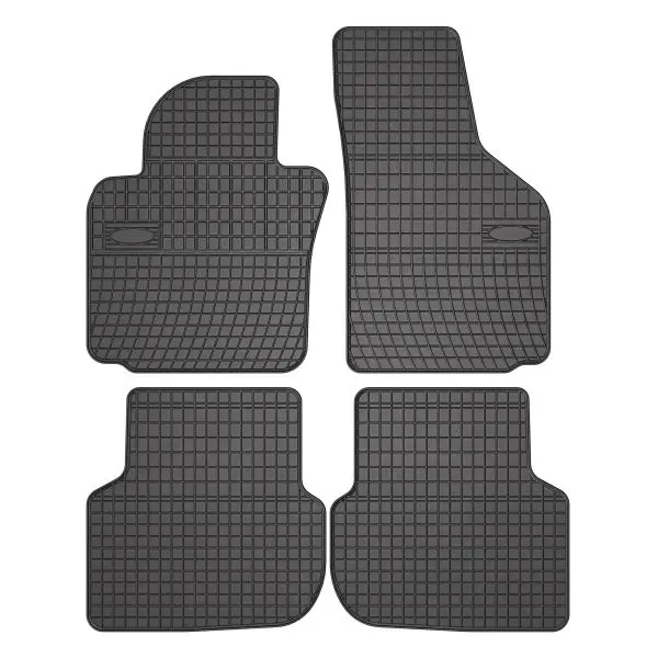 Covor podea FROGUM cauciuc, 4 buc. BASIC, fata spate, set, culoare neagra, potrivit VW JETTA IV 04.10-04.18, Saloon