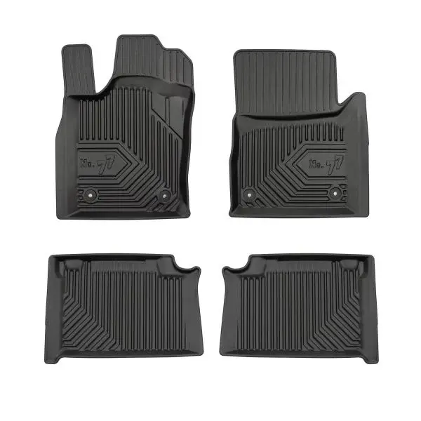 Covor podea FROGUM TPE, 4 buc. No. 77, fata spate, set, culoare neagra, potrivit JEEP GRAND CHEROKEE, GRAND CHEROKEE IV 11.10-
