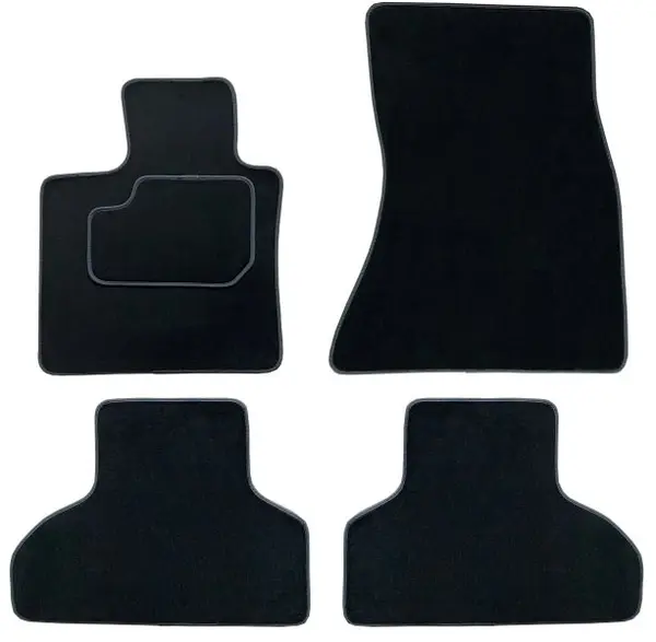 Covor podea MAMMOOTH Velours, 4 buc., fata spate, set, culoare neagra, potrivit BMW X5 (F15, F85) 08.13-07.18, SUV