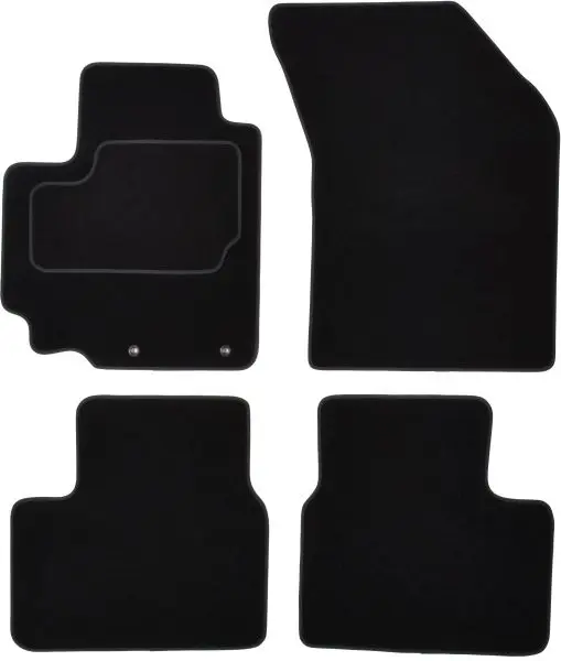 Covor podea MAMMOOTH Velours, set, culoare neagra, potrivit SUZUKI SWIFT IV 10.10-, Saloon