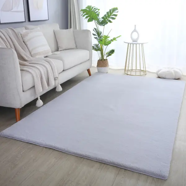 Covor Pouffy V1 Argintiu 160 x 230cm