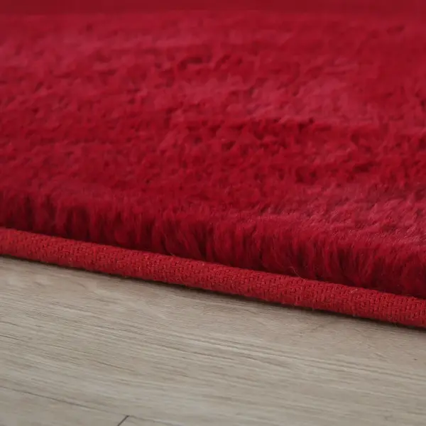 Covor Pouffy V1 Rosu 120 x 120cm
