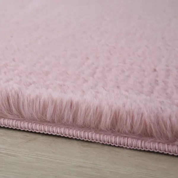 Covor Pouffy V1 Roz 120 x 120cm