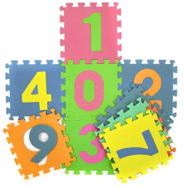 Covor puzzle pentru copii Robetoy - Numerele 0-9