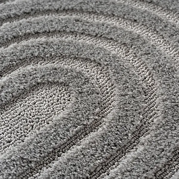 Covor rotund Art boho V2 Argintiu 160x160 cm