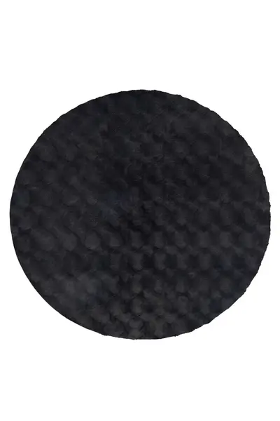 Covor rotund Diamond Cut Antracit 120x120 cm