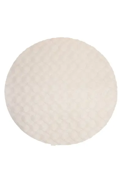 Covor rotund Diamond Cut Crem 200x200 cm