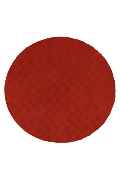 Covor rotund Diamond Cut Rosu 120x120 cm