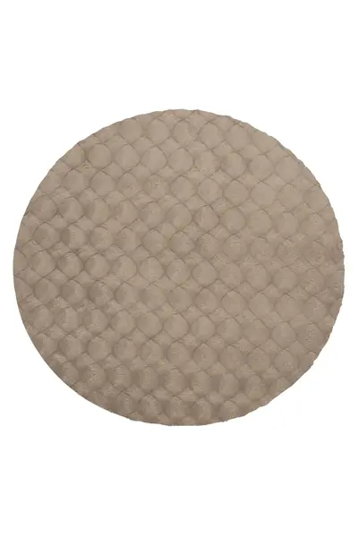 Covor rotund Diamond Cut Taupe 200x200 cm