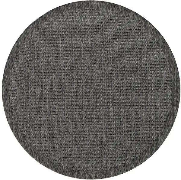 Covor rotund Giza Negru 120x120 cm