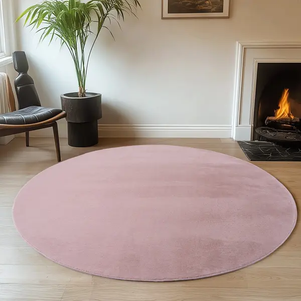 Covor rotund Joy Roz 160x160 cm