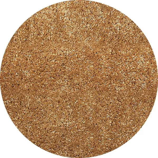 Covor Rotund Pufos, 67 x 67 cm, Maro, Fantasy 12500-12
