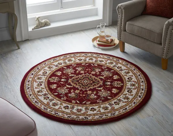 Covor Sherborne Roșu 133X133 cm, rotund, Flair Rugs