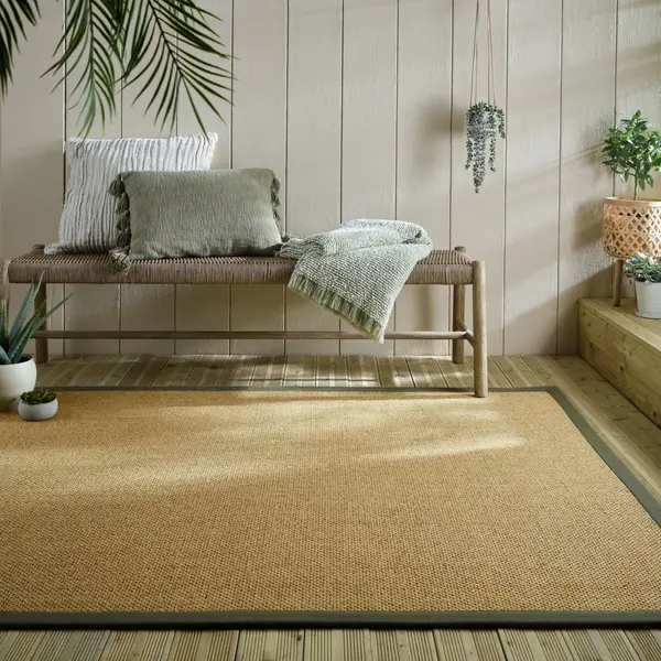 Covor Sisal Look Outdoor Verde 160x230 cm, Flair Rugs