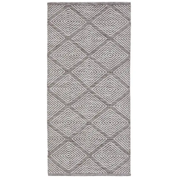 Covor Țesut Din Cârpe Diamant Grey