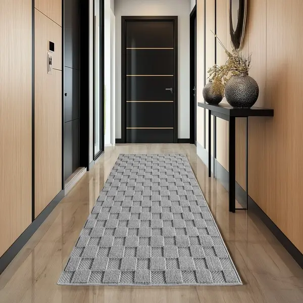 Covor traversa Helix V4 Argintiu 80x250 cm