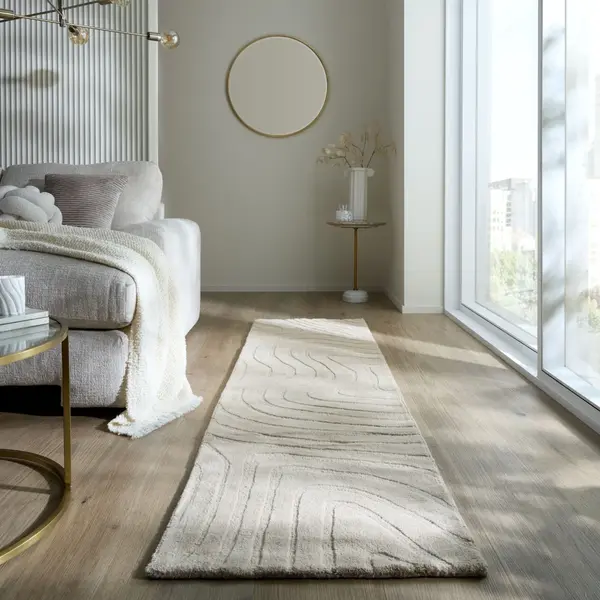 Covor traversa Mesmerise Bej 60x230 cm, Flair Rugs