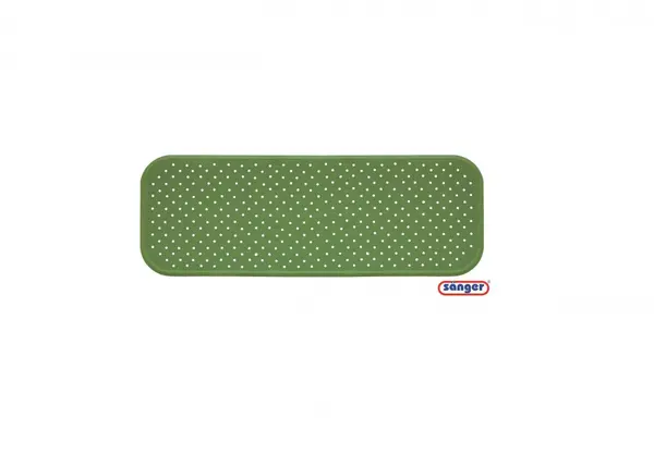 Covoras antiderapant cada cu ventuze pentru fixare verde 96x34 cm