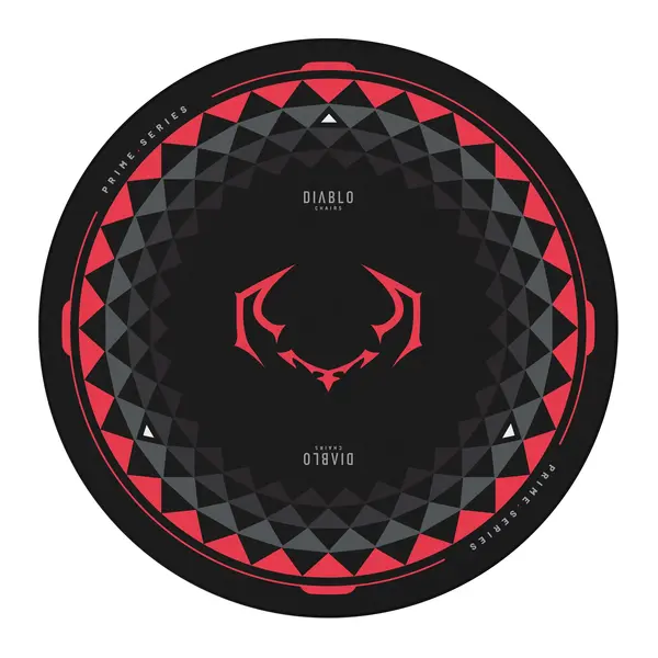 Covoras Antiderapant de Gaming Diablo Chairs pentru Scaun, Negru‑Rosu Covoraș Antiderapant de Gaming Diablo Chairs pentru Scaun, Negru‑Roșu