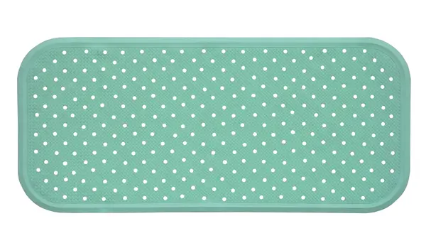Covoras antiderapant din cauciuc natural pentru cada cu ventuze Verde menta, 76x34 cm, Sanger