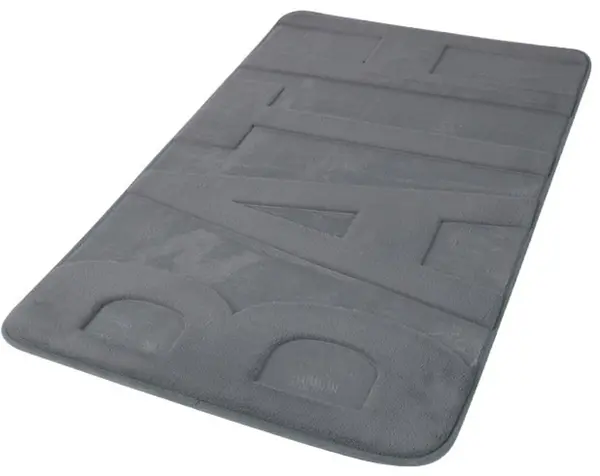Covoraș de baie Inter Ceramic - Coral fleece, 50 x 70 cm, gri