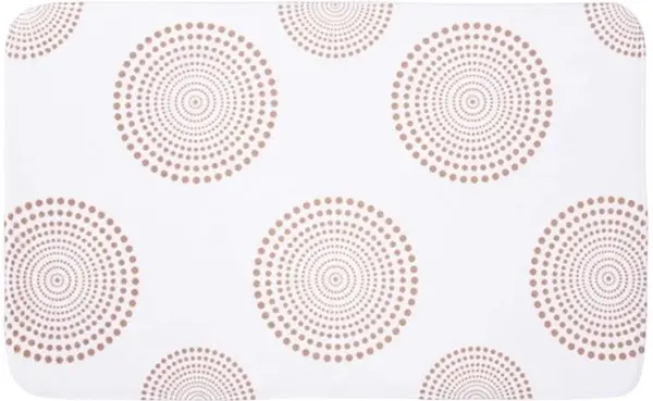 Covoraș de baie Inter Ceramic - Coral fleece, 50 x 80 cm, alb