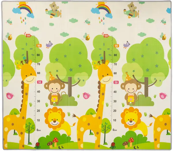 Covoraș de joacă pentru copii Chipolino - Junglă, 178 x 178 cm
