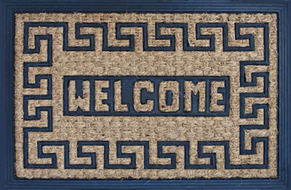 Covoraș Horecano - Welcome, 40 x 60 cm, bej-negru